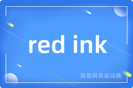 red ink