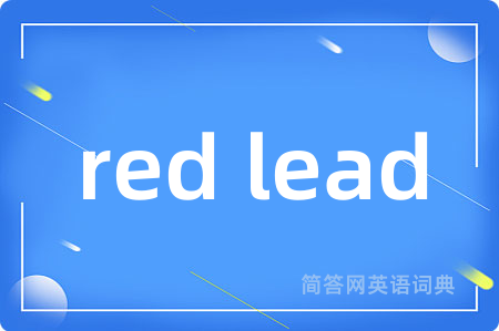 red lead