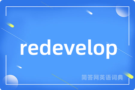 redevelop