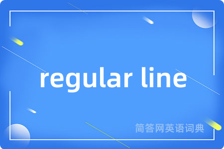 regular line