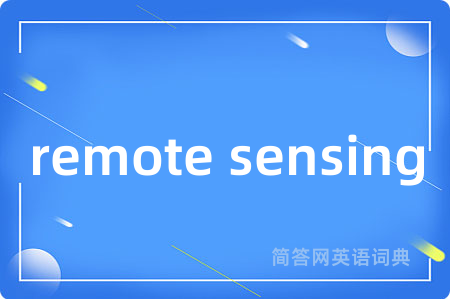 remote sensing