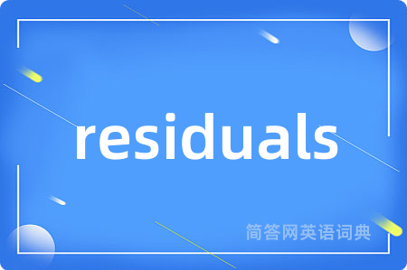residuals