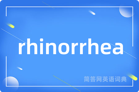 rhinorrhea