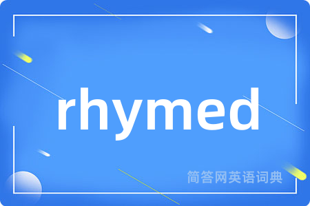 rhymed