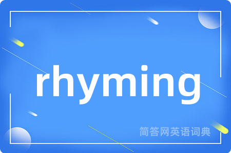 rhyming