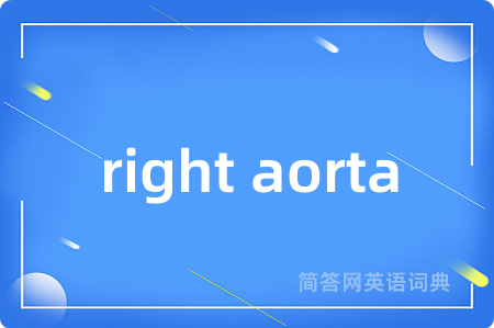right aorta