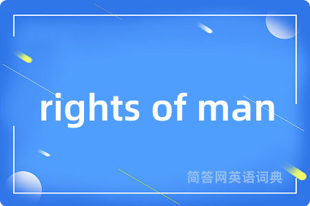 rights of man