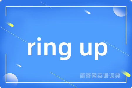 ring up