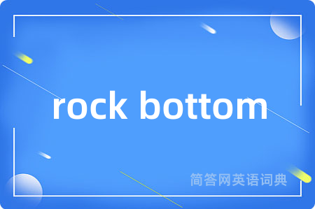 rock bottom