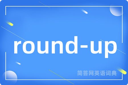 round-up是什么意思,round-up的中文翻译 round-up