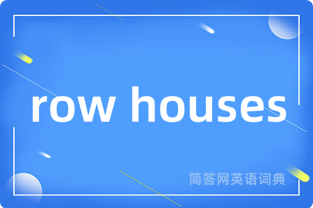 row houses