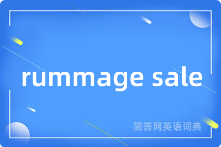 rummage sale