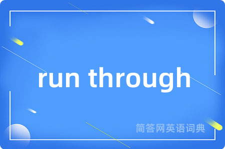 run through