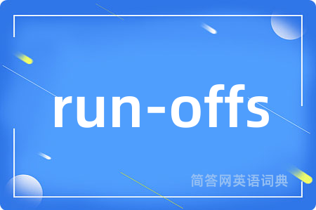 run-offs