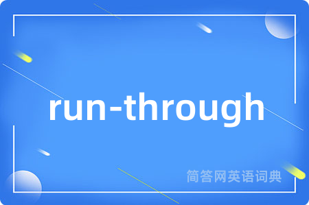 run-through