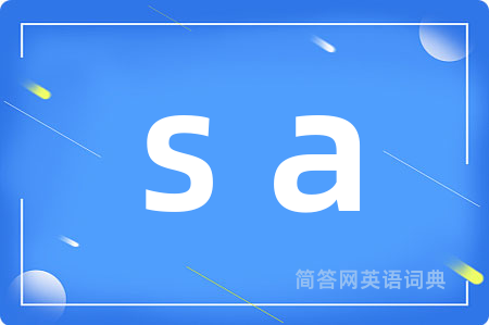 s a是什么意思,s a的中文翻译 s a