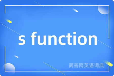 s function