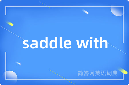 saddle with
