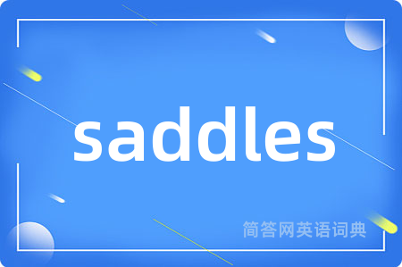 saddles是什么意思,saddles的中文翻译 saddles