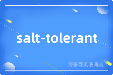 salt-tolerant