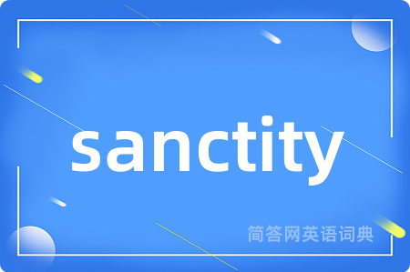 sanctity