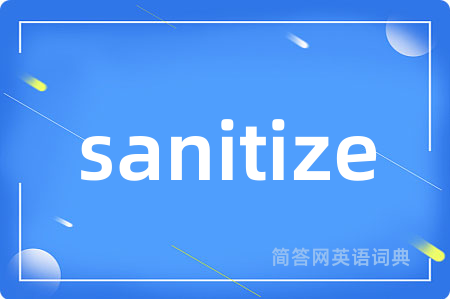 sanitize