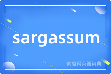 sargassum是什么意思,sargassum的中文翻译 sargassum