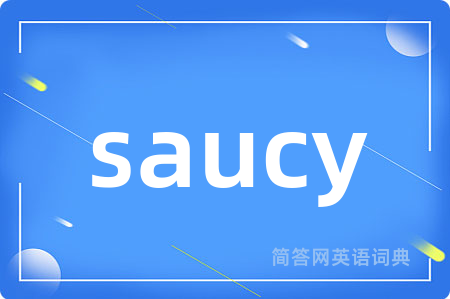 saucy是什么意思,saucy的中文翻译 saucy