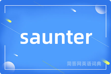 saunter