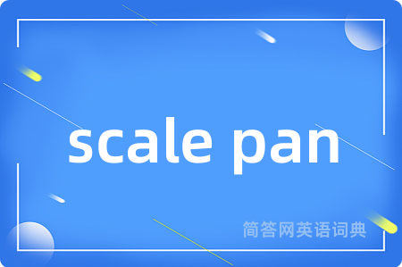 scale pan