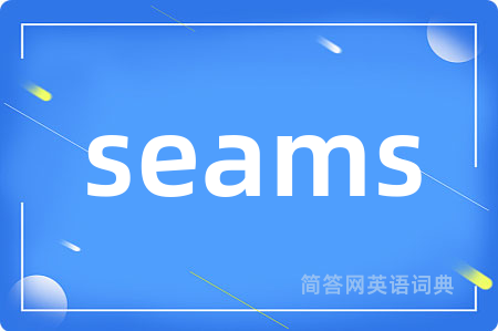 seams是什么意思,seams的中文翻译 seams