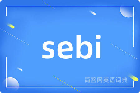 sebi是什么意思,sebi的中文翻译 sebi