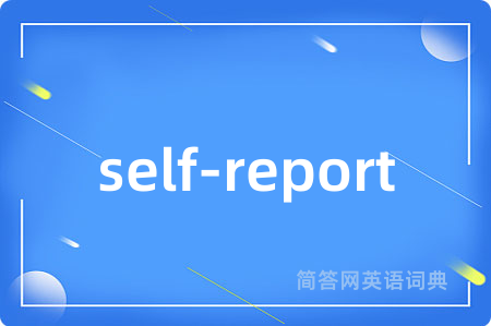 self-report