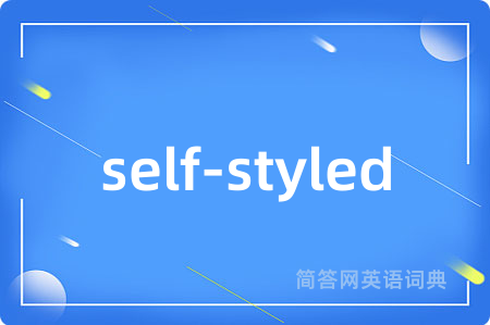 self-styled