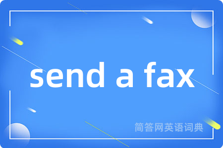 send a fax
