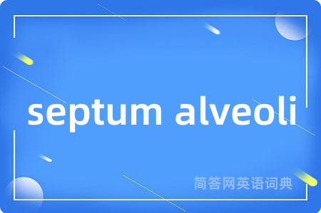 septum alveoli