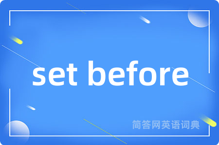 set before