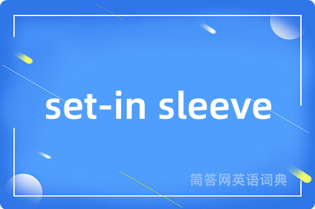set-in sleeve