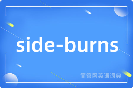 side-burns是什么意思,side-burns的中文翻译 side-burns