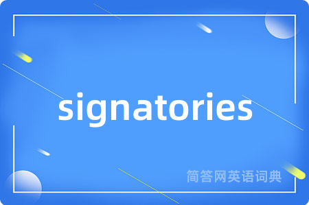 signatories