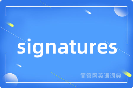signatures