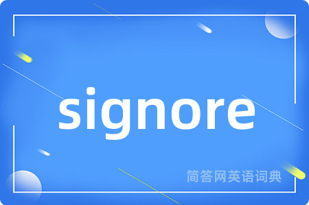 signore