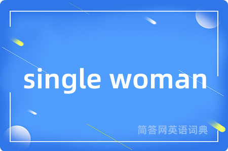 single woman