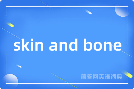 skin and bone是什么意思,skin and bone的中文翻译 skin and bone