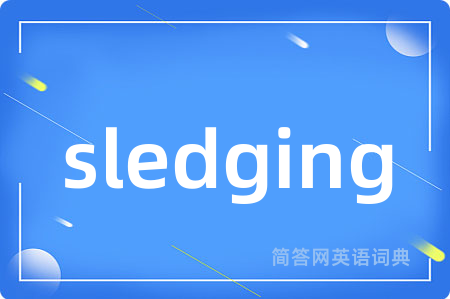 sledging