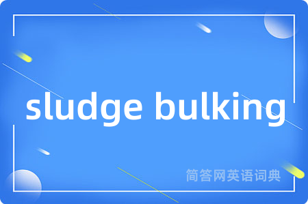 sludge bulking