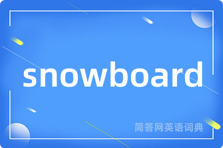 snowboard