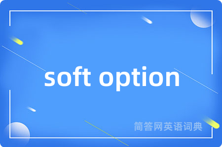 soft option是什么意思,soft option的中文翻译 soft option