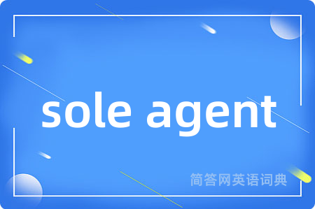 sole agent