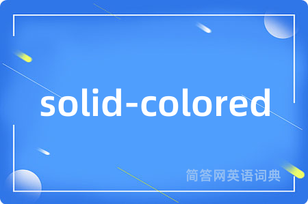 solid-colored